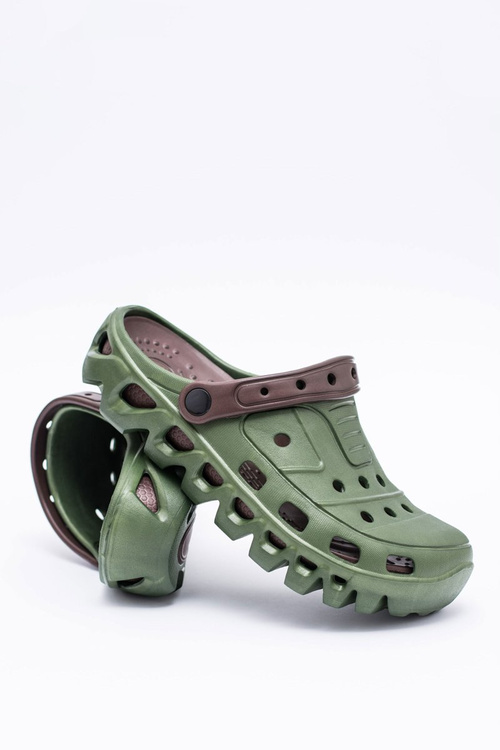 Green Men's Garden Lightweight Flip Flops Kroks Eva