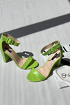 High Heel Sandals Neon Green Georgina