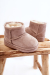Children's Insulated Snow Boots Light beige Gooby