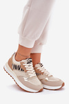 Women's Sports Shoes On Platform Zebra Beige Davinara