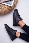Women's Cross Jeans Sneakers Black EE2R4144C