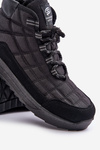 Warm Men's Winter Shoes Laced Progress PROGJ-24-153 Black