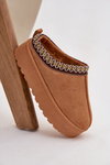 Children Youth Snow Boots With Embroidery On Platform Camel Jolisse