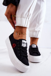 Tenisówki Trampki Platforma Lee Cooper Czarne LCW-22-31-0835L 
