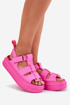 Ladies Platform Sandals Fuchsia Nitavelia