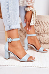 Women's Stiletto Sandals Blue Lexi