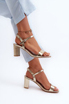 Golden Glindra High Heel Sandals