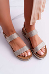 Women's Platform Sandals Espadrilles Gold Sarabel