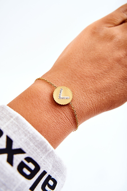 Bransoletka Damska Celebrytka Ozdoba Cyrkonie Złota