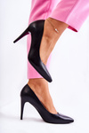 Classic Leather Stilettos Black Magically