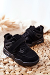 Children's Leather Sports Shoes Black Marisa