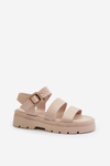 Women's Sandals with Chunky Sole Beige Nicarda