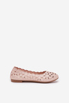 Kids' Cutout Glitter Ballerinas Pink Zindira