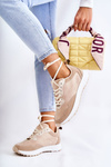 Women's Suede Sports Shoes Beige Nayla