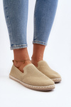 Espadryle Wsuwane Damskie Harmonie Beżowe 24TX02-7653