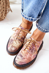 Women's Leather Brogues Oxfords Maciejka 04087-46 Multicolor