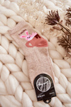 Women's Funny Socks Rabbit In A Cup Beige