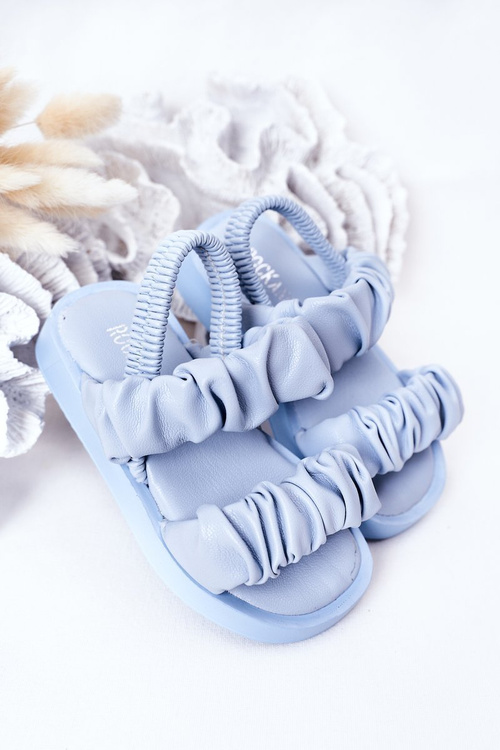 Children's Sandals With Drawstring Blue Sweetness
