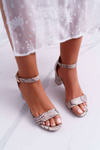 Women's Sandals Stiletto Stiletto Snake Leather Denerle
