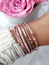 Women's Bracelet Row Wide Pink Michiko