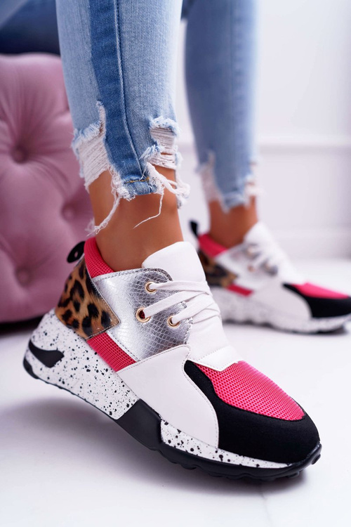 Women's Sports Lu Boo Shoes Leopard White Malibu