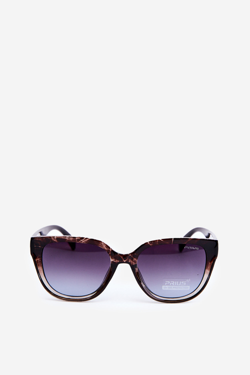 Women's Sunglasses with Gold Details UV400 Brown