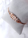Women's Steel Bracelet With Zircons Rose Gold Bix