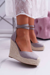 Women's Flaxen Grey Canterola Platform Sandals