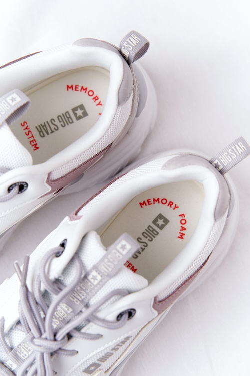 Women's Sneakers Memory Foam Big Star HH274255 White-Purple