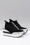 Lu Boo Black Platform Anchor Sneakers Love Mitta
