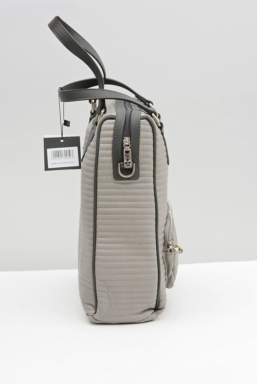 Women's Large Quilted Grey Bag Nobo