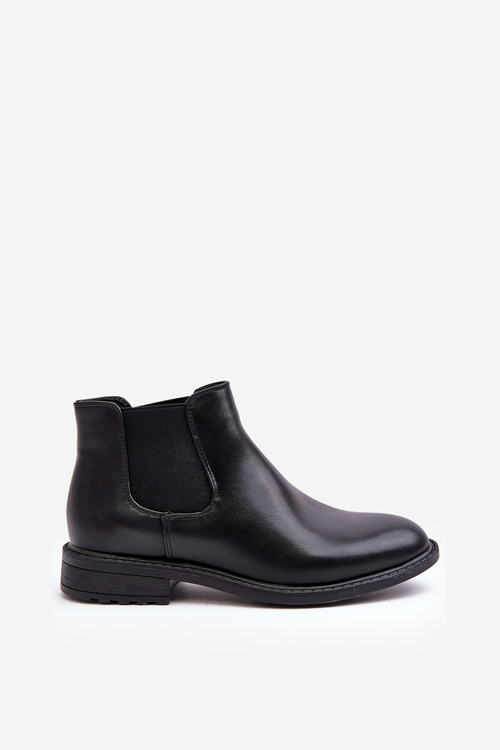 Men's Low-Cut Chelsea Boots Black Dymidi