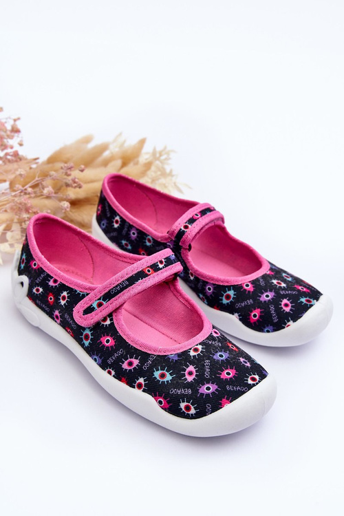 Girl's Ballet Flats Befado 114Y518 Navy-Pink