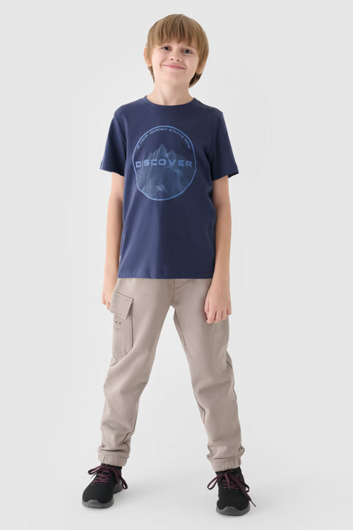 Boys Sweatpants Joggery Gray 4FJWAW24TTROM760-26S