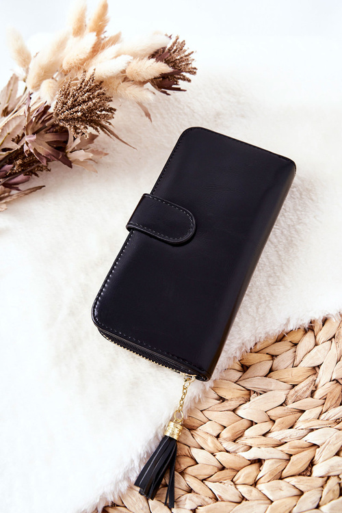 Large Women's Wallet With Extra Wallets Black