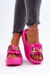 Women's Foam Slippers with Bow Pink Salessa