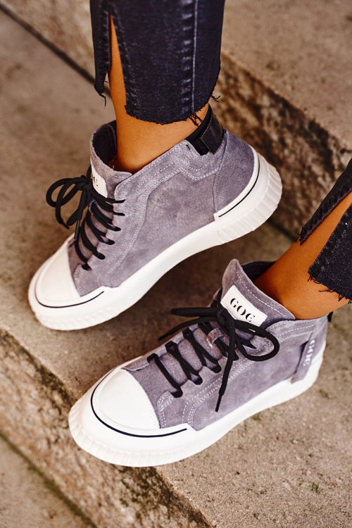 Women's Sport Leather Shoes GOE Grey GG2N3079