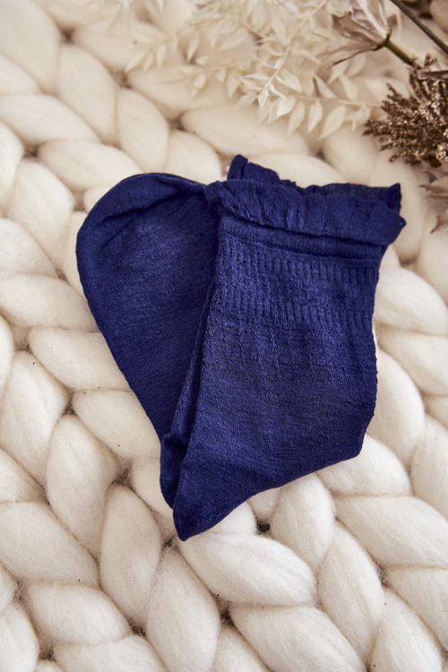 Women's Plain Socks With A Frill 5-Pack Multicolor