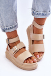 Women's Sandals With Strap Beige Hever