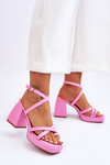 Fashionable High Heels And Platform Sandals Light pink Secret Rose