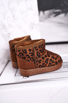 Children's Warm Snow Boots Leopard Gooby