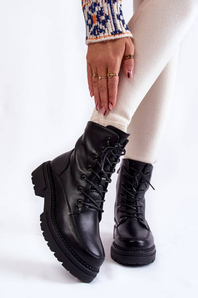 Leather Warm Boots La.Fi 250009B-QN Black