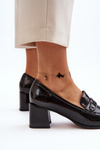 Black Patent Leather High Heel Court Shoes Felicijana
