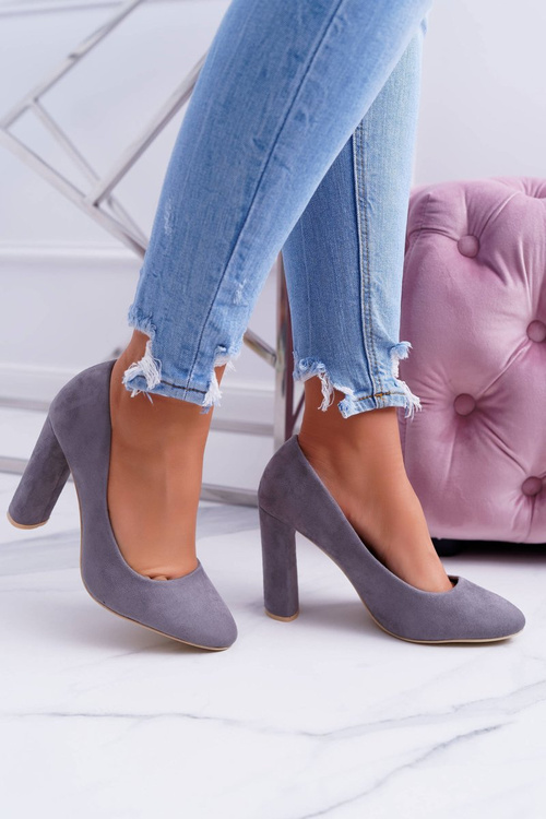 Women's Stiletto Women's Suede Grey Verdi pumps