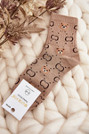 Women's Socks with Brown Bears