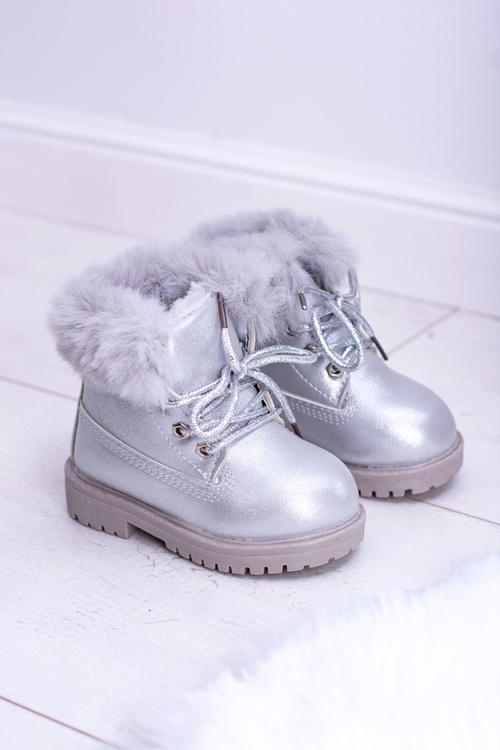 Silver Warmed Children's Booties Trappers Phobos