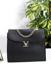 Ladies Handbag Black Classic with Chain