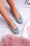 Dreex Cotton Women's Grey Slippers Ballerinas