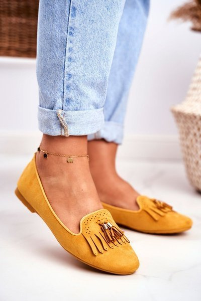 Women’s Loafers Yellow Lords Fringe Therese