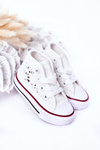 Children's High Sneakers With Lace White Roly-Poly